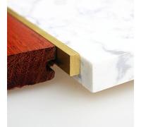 Bandes de transition de sol en laiton brossé, barre de jonction durable pour sols en marbre et stratifiés, garniture élégante pour décoration d'intérieur moderne