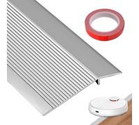 Bandes de transition en aluminium - 0,9 m x 10 cm - Réduit la hauteur entre 8 et 40 mm (argent mat)