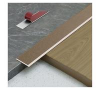 Bandes de Transition en Aluminium Autocollant Barre de Séparation Horizontale, Facile À Installer, pour Joindre Les Écarts de Plancher de Carrelage, Imperméable(Rose gold,W6*L270cm(3 * 90cm))