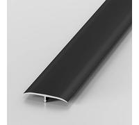Bandes de transition en aluminium for portes Barre de Seuil or/argent/noir/gris for carrelages, sols en bois et sols stratifiés(Black,33mm/1.3in)