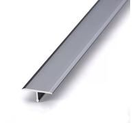 Bandes de transition en T, La transition en aluminium de moulage T dépouille 15-40mm large multicolore for les sols stratifiés et carrelés(Grey,W 20mm)