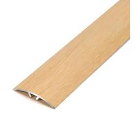 Bandes De Transition Pour Plancher En Aluminium Effet Bois, Barre De Seuil Métal Profilé De Transition Pour Joindre Les Espaces De Plancher(Natural,3x90cm)