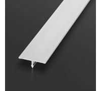 Bandes De Transition Pour Sol En Profilé En T, 1 M *3 Pièces - Pour Seuils De Porte Et Jonctions Entre Lames De Sol Stratifié Et Carrelage(Porcelain White,20mm*1m)