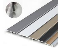 Bandes de transition pour sols, Transition de plancher moulage en T aluminium et bande seuil multicolore 3-6cm(Schwarz,3cm)