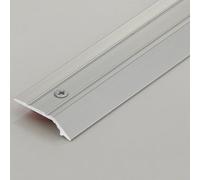 Bandes De Transition Sol Seuil En Aluminium, Avec Trous Et Vis, Antidérapantes Étanches Couvrant Espaces, Pour Joints Plancher, Moquette, Vinyle, Bois(Argent,L90cm)