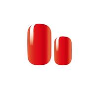 Bandes de Vernis Gel à utiliser sous UV/LED Semi-durci pour Ongles - Rouge Bordeaux - 20 Pcs + Lime + Bâtonnet - Manucure 3 Semaines - Sans HEMA