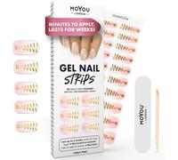 Bandes De Vernis Gel Semi-Curées - 20 Pièces. Enveloppes Ongles De Noël Pour Manucure De Qualité Salon - Fonctionne Avec N'importe Quelle Lampe Uv Pour Ongles - Facile À Appliquer