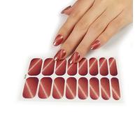 Bandes de vernis gel semi-durcies à motifs autocollants auto-cendrés