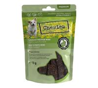 Bandes de Viande Mini friandises pour Chien 100% Viande de Lapin - 70 g - Snack pour Petits Chiens - Bandes à mâcher de Lapin séchées à l'air - Hypoallergénique et sans céréales - Viande déshydratée