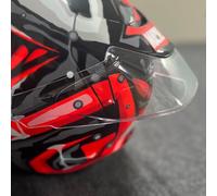 Bandes de visière pour casque arrière de moto Spoiler pour accessoires de casque HJC RPHA 12 (transparent)