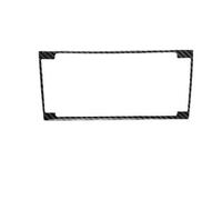 Bandes Décoration Autocollant De Cadre Panneau Navigation Commande Centrale Voiture En Fiber Carbone Véritable Pour Jaguar Pour Type F 2013 - 2022 D'intérieur(Noir carbone)