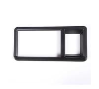 Bandes Décoration Couverture Cadre D'écran Navigation Commande Centrale Voiture Fiber Carbone ABS/rouge Garniture Panneau Intérieur Pour Ford Pour Maverick 2022(Matte black)