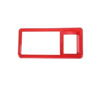 Bandes Décoration Couverture Cadre D'écran Navigation Commande Centrale Voiture Fiber Carbone ABS/rouge Garniture Panneau Intérieur Pour Ford Pour Maverick 2022(Rouge)