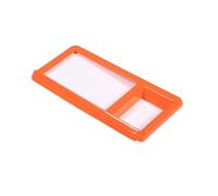 Bandes Décoration Couverture Cadre D'écran Navigation Commande Centrale Voiture Fiber Carbone ABS/rouge Garniture Panneau Intérieur Pour Ford Pour Maverick 2022(Orange)