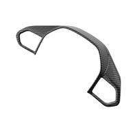 Bandes Décoration Couverture De Panneau Volant Voiture Garniture À Paillettes Autocollant Intérieur En Fiber Carbone ABS Pour Peugeot 2008 2019 2020 2021 2022(Fibre de carbone)