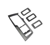 Bandes Décoration Ensemble De 4 Pièces Garniture D'accoudoir Porte Intérieure Couvercle Bouton Lève-vitre Pour VW Pour Tiguan L 2017-2020 Acier Inoxydable(Noir)