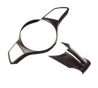 Bandes Décoration Interrupteur Lève-vitre Bois Pêche ABS Sortie D'air Latérale Porte-gobelet Couvercle Boîte Navigation Pour Benz Pour Vito 2024-2025 Autocollant Décoratif(Steering wheel trim)