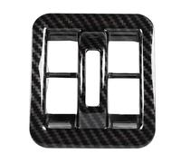 Bandes Décoration Sortie Air Voiture Autocollants Décoration Panneau Bouton Commutateur Vitres Voiture Accessoires Garniture Cadre Pour Jeep Pour Wrangler Pour JK 2011-2017(Carbon fiber grain)