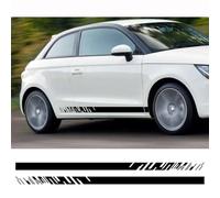 Bandes décoratives adhésives en Vinyle pour portières de Voiture, compatibles pour Audi A1 8X GB GBA Sportback Ego Plus Quattro TFSI E-Tron (pour Jupe latérale). Bandes adhésives portières de Voiture