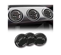 Bandes Décoratives Intérieures pour Ford pour Mustang 2015-2020 Autocollant Garniture Intérieure Voiture Sortie d'air Tableau Bord Couvercle Ventilation Accessoires Fiber Carbone