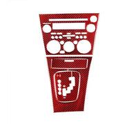 Bandes Décoratives Intérieures Voiture Autocollant Décoratif De Panneau De Navigation Radio En Fiber De Carbone Couverture Pour Subaru Pour Legacy Pour Outback 2005-2009(Red 9)