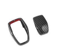 Bandes Décoratives Intérieures Voiture Couvercle Pommeau Levier Vitesse Intérieur Voiture Autocollant Décoratif Intérieur Pour Toyota Pour RAV4 XA50 2019-2021(Fibre de carbone)