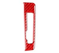 Bandes Décoratives Intérieures Voiture Pour A3 S3 RS3 8V 2013-2019 Fibre De Carbone Panneau D'affichage De Transmission Centrale Cadre Autocollant Décoratif(RED RHD)