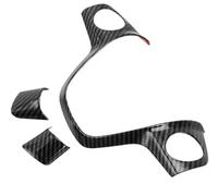 Bandes Décoratives Intérieures Voiture Pour Ford Pour Focus 3 Mk3 2012-2014 Pour Kuga 2013-2015 Voiture-style Volant Décoration Couverture Autocollant Décoratif(Carbon 3pcs)