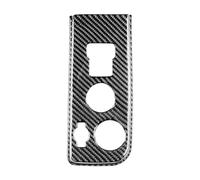 Bandes Décoratives Intérieures Voiture Pour GMC Pour Sierra 1500 2014-2018 Couverture Panneau Commande D'éclairage En Fiber Carbone Accessoires Autocollant Décoratif(Black B)