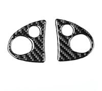 Bandes Décoratives Intérieures Voiture Pour Infiniti FX 2009-2013 QX70 2014 + Couverture De Panneau De Volant En Fiber De Carbone Autocollant Décoratif Accessoires(Black C)