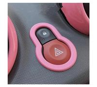 Bandes Décoratives Intérieures Voiture Pour Smart 453 Pour Fortwo Pour Forfour Couverture De Décoration Intérieure Rose Ensemble Complet D'autocollants Décoratifs Cadre Décoratif(Black)