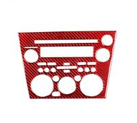 Bandes Décoratives Intérieures Voiture Pour Subaru Pour Legacy Pour Outback 2005-2009 Panneau De Navigation Radio En Fiber De Carbone Couverture Décorative Autocollant(Red 1)