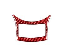 Bandes Décoratives Intérieures Voiture Pour Toyota 86 GT86 2017-2019 Console Centrale En Fiber De Carbone Bouton D'arrêt Cadre Accessoires Autocollant Décoratif(Rouge)