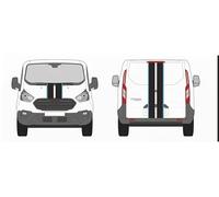 Bandes décoratives Utilitaire - Film Covering 3D Thermoformable Professionnel - Pose à Chaud - Qualité Pro - Avant & Arrière - Noir + Couleur (Bleu Turquoise)