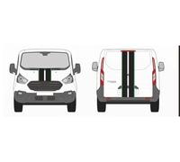 Bandes décoratives utilitaire - Film Covering 3D Thermoformable Professionnel - Pose à chaud - Qualité PRO - Avant & Arrière - Noir + Couleur (Vert)