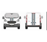 Bandes décoratives Utilitaire - Film Covering 3D Thermoformable Professionnel - Pose à Chaud - Qualité Pro - Avant & Arrière - Noir + Couleur (Gris Bleu Turquoise)