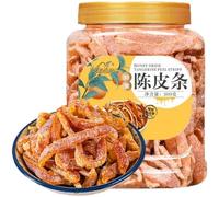 Bandes d'écorces de mandarine séchées au miel, 300 g de fruits confits en conserve, goût aigre-doux, collation instantanée de loisirs, convient pour faire du thé