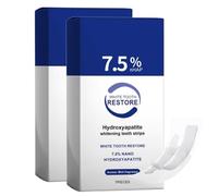 Bandes Dentaires En Hydroxyapatite, 7.5% Nano Hydroxyapatite Bande Blanchiment Dentaire, Whitening Strips, Kit De Blanchiment Des Dents, élimine Taches Café/Thé/Vin, Résultats Visibles Rapidement (2)