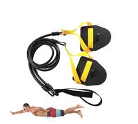 Bandes d'entraînement de natation - ceinture de résistance à l'eau, cordon de traction d'exercice | Équipement de natation attaché avec des pagaies pour les entraînements d'endurance, une sangle d'éti