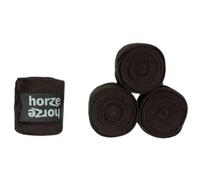 Bandes d'équitation en polaire Horze Embrace Noir TU