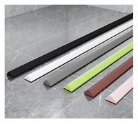 Bandes d'étanchéité, Bande étanche de salle bain, barrage d'eau seuil douche pliable, évier protection contre les éclaboussures cuisine en silicone, bande retenue d'évier pour(Bruin,3m/118 inch)