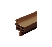 Bandes d'étanchéité de porte en TPE pour une utilisation intérieure, compatibles avec les fentes de porte, offrant une insonorisation et une prévention des fuites d'air (marron)