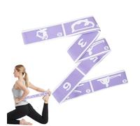 Bandes d'étirement - 8 pièces, bande d'étirement, sangle élastique de fitness pour étirement, flexibilité des jambes, enfants, exercices de yoga, danse, pilates, gymnastique et fitness