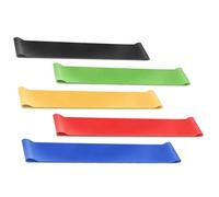 Bandes d'exercice élastiques - Bandes d'étirement pour l'exercice | Bandes de conditionnement physique avec boucle d'exercices, 5 bandes d'étirement, accessoire de pilates de fitness intérieur