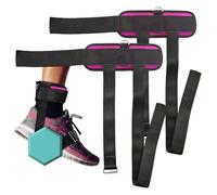 Bandes d'haltérophilie à la cheville - Bande de musculation multifonctionnelle pour le bas du corps - Attache de chaussure de levage de poids réglable pour les entraînements de butin, les rebonds de c