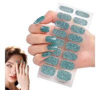 Bandes d'ongles en gel semi-durci - Autocollants complets pour vernis à ongles | Feuilles à ongles à et coller, Bandes d'ongles brillantes, faciles à appliquer et à enlever, ongles