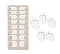 Bandes d'ongles semi-durcies, autocollants de vernis à ongles français-bandes d'ongles à pointe française, enveloppes d'ongles en Gel fonctionnent avec la lumière UV pour les ongles de la maison