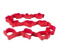 TheraBand – Bande élastique CLX 11 boucles – Sans latex, 2,5 m prédécoupés, 1,7 kg – Rouge