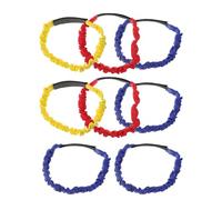 Bandes Élastiques 8 Pièces pour Course à Trois Jambes, Adultes | Oxford et Caoutchouc, Légères et Confortables, Maintien Sûr, pour Journées de Terrain et Fêtes