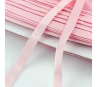 Bandes élastiques colorées de 10 mm de largeur (5/10/20 mètres) pour sous-vêtements, bretelles de soutien-gorge, sangle en nylon, accessoires de couture pour vêtements et loisirs créatifs - Rose cla